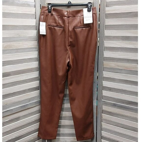 High-rise Faux Leather Pants | Ophelia Roe | 8 - Picture 4 of 10
